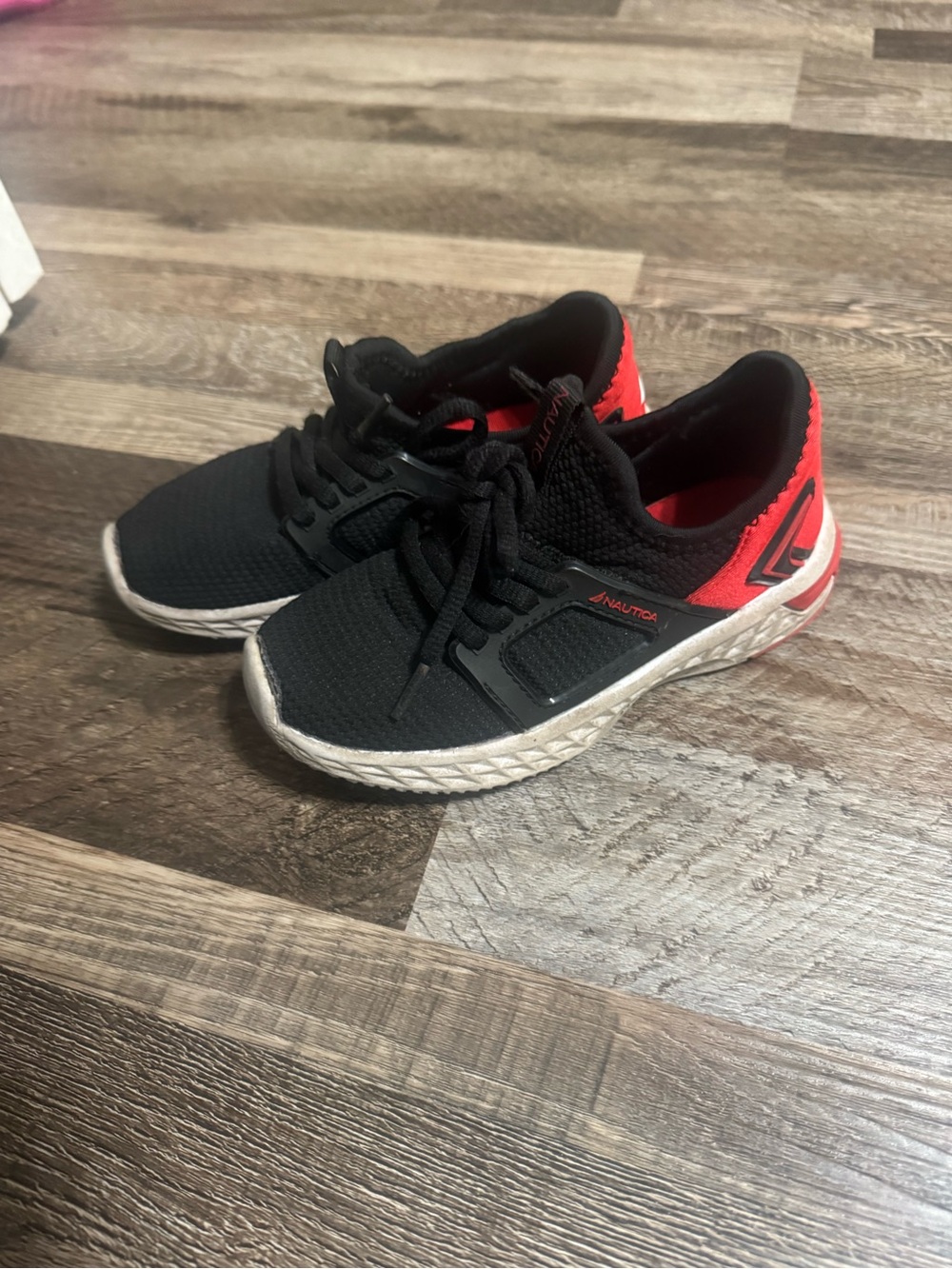 Black and Red Kids Athletic Sneakers - Nautica